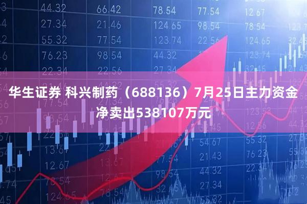 华生证券 科兴制药（688136）7月25日主力资金净卖出538107万元