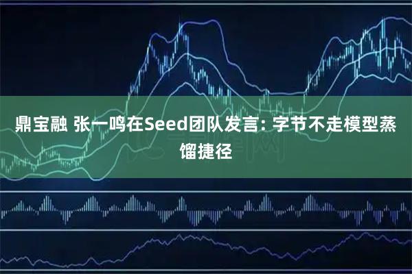 鼎宝融 张一鸣在Seed团队发言: 字节不走模型蒸馏捷径